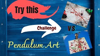 Pendulum Art Challenge ||Big scale Vs Small scale Pendulum ||DIY Art challenge from Trivia Hunters❤️