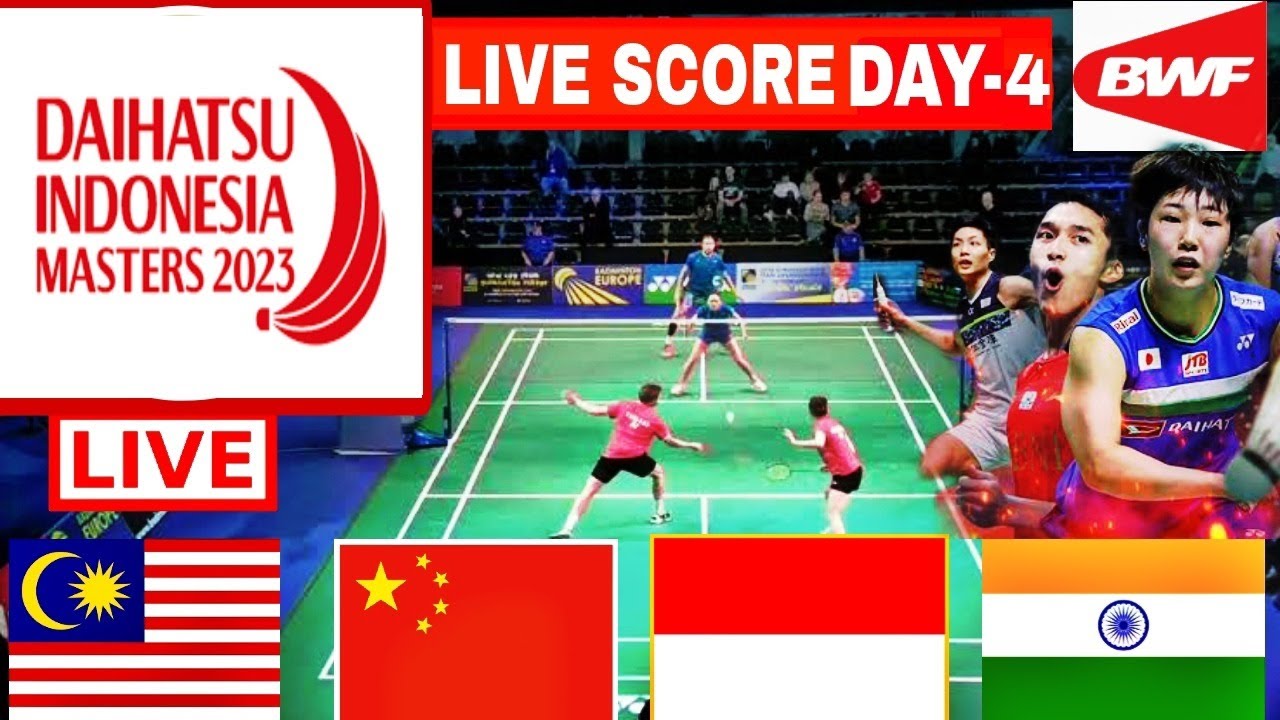 Live Indonesia Masters 2023 - Live Score Badminton Day-1 All Court Live Ep-5