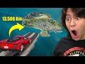 TENTANDO SALTAR POR CIMA DO MAPA DO GTA 5 COM SUPER CARROS!! (Incrível)