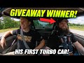 A Fan wins our 1000HP Mustang! His reaction is priceless.