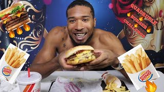 QUADRUPLE WHOPPER CHALLENGE #MUKBANG