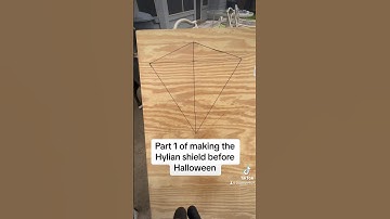 Making the hylian shield part 1 🤩#hylian #sheild #woodworking #halloween