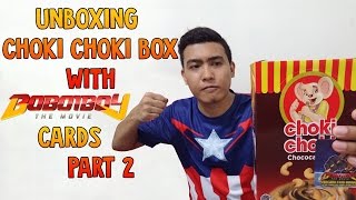 EXTRA PACKET! LUCKY OR NOT?! Unboxing Choki Choki Box With Boboiboy The Movie Cards Part 2