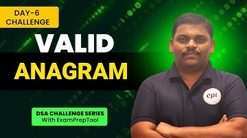 Valid Anagram | Day - 6 DSA Challenge | Code with Reddy Sir | Code with ExamPreptool