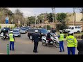 Special former president uhuru motorcade escort him to his home 