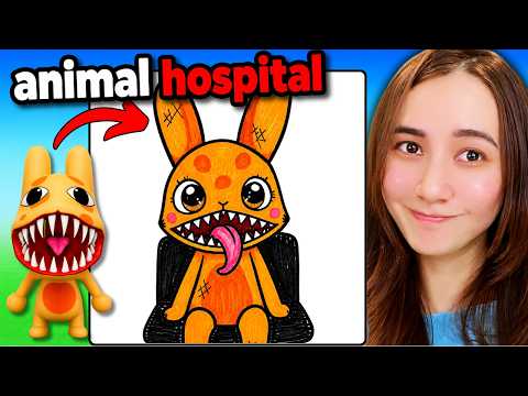 I CAN ONLY DRAW Animal Hospital Anomaly in Roblox SPEED DRAW!