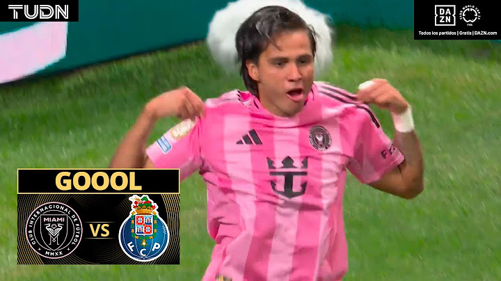 ¡GOLAZO DE SEGOVIA! Gran disparo | Inter Miami vs Porto | Mundial de Clubes de la FIFA J2 2025 |TUDN