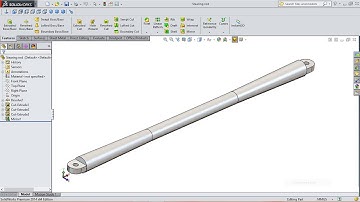 SolidWorks Tutorial Forklift #2 Steering Rod