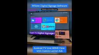 Wilyer Signage Software Live HDMI Capture on Android TV + Ads | How to run Set Top Box with Signage screenshot 3