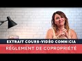 Le rglement de coproprit  cours vido comnicia