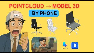 Quét pointcloud bằng ĐIỆN THOẠI | tạo Model - Family Revit