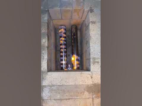 Газовая горелка для русской печи - YouTube