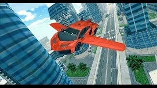 Flying Car Racing 3D iOS / Android Gameplay screenshot 4