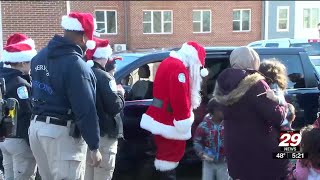 Santa Gets Police Escort Around Charlottesville to Deliver Gifts