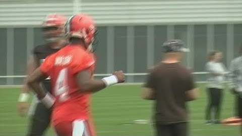 Deshaun Watson addresses sexual misconduct allegations at Browns