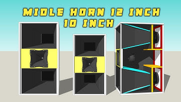PLAN || SKEMA BOX MIDLE HORN 12 INCH 10 INCH 2 WAY HIGH SPL