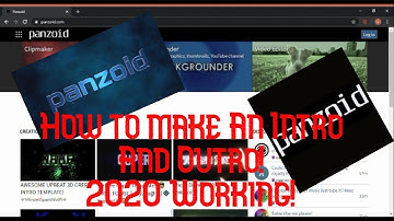 (Panzoid) How to make an intro and outro 2020 working!