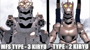 Type -2 Kiryu vs MFS Type - 3 Kiryu Comparison | Kaiju Universe