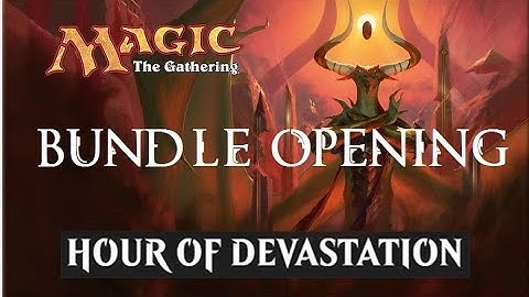 Hour of Devastation bundle opening - full art lands and another foil rare