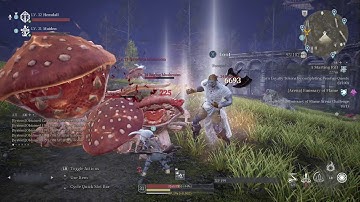 Bless Unleashed best farming spot  Carzacor Mushroom cap