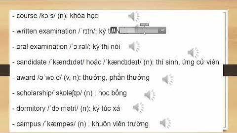 TIẾNG ANH LỚP 9 - Từ vựng Unit 4: Learning a foreign language