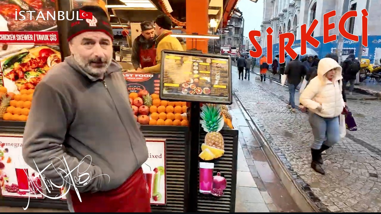 Yağmurda SİRKECİ sokakları