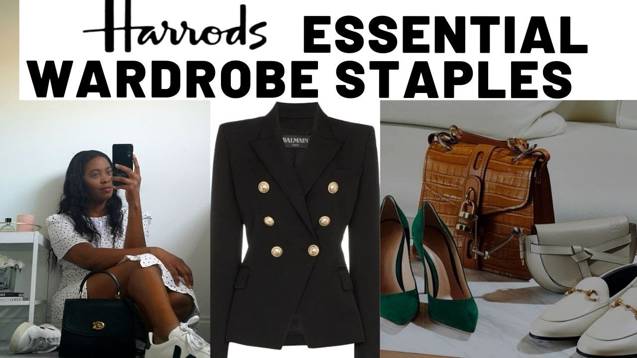 LUXURY CLOSET ESSENTIALS | Harrods Style Icons 2020 | Capsule Wardrobe Staples | Balmain, Dior, GG