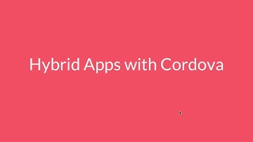 Creating Cross-Platform Mobile Apps using HTML, CSS, JS and Cordova