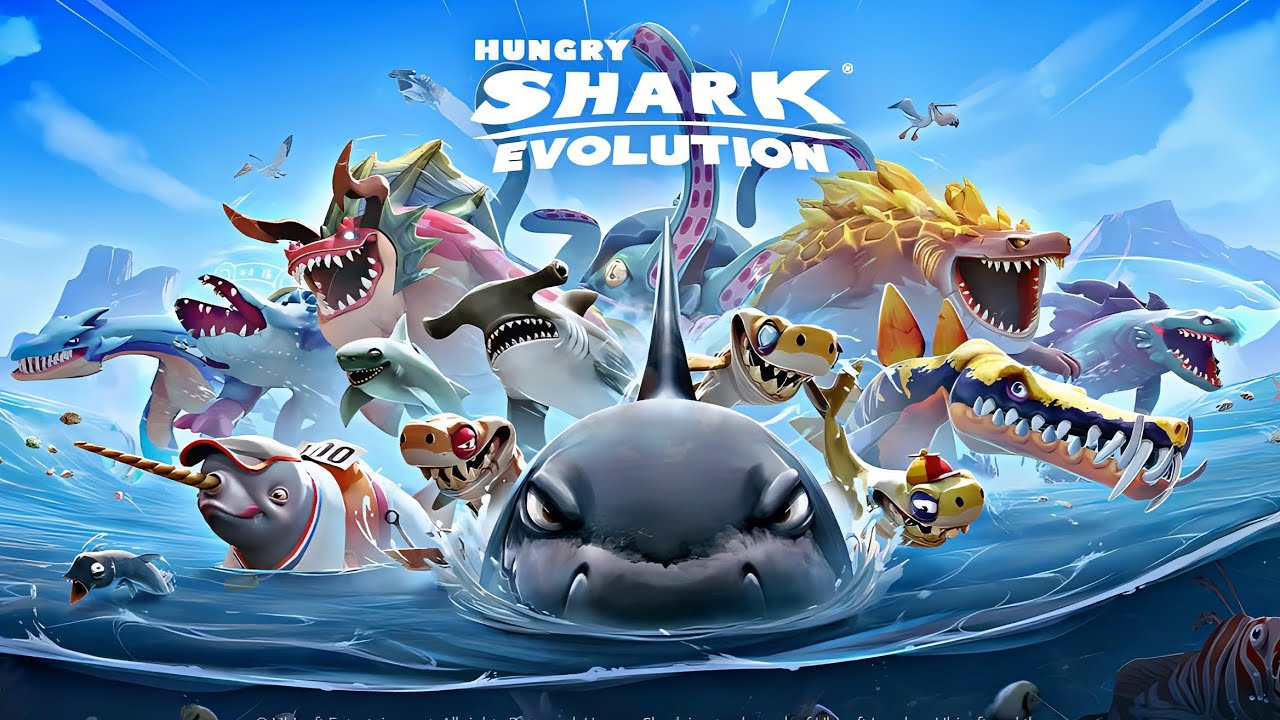Hungry Shark Evolution All 27 Sharks Unlocked & All Skin Unlock ...