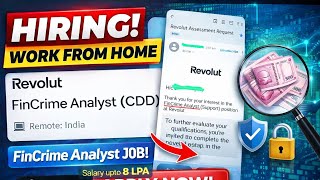 Revolut Remote Hiring 2026 🔥 FinCrime Analyst | Don’t Miss This Opportunity