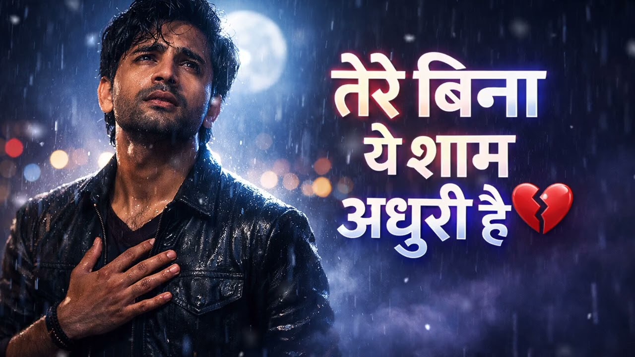तेरे बिना ये शाम अधूरी है 💔 | Heart Touching Ghazal 2026 | Sad Romantic Song