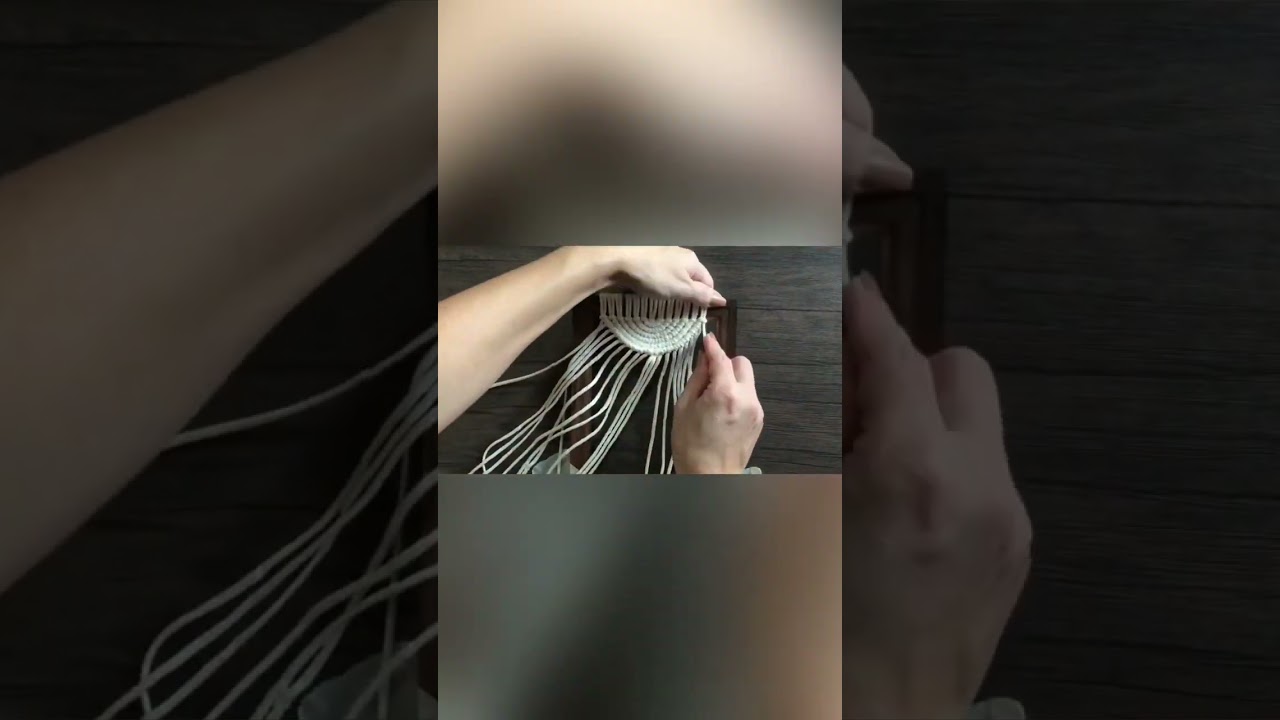 Wall hanging frame Macrame 