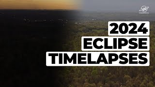 2024 Total Solar Eclipse Sky & Aerial TIMELAPSES!