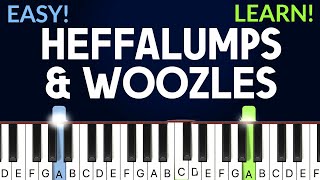 Heffalumps And Woozles - Winnie The Pooh | EASY Piano Tutorial