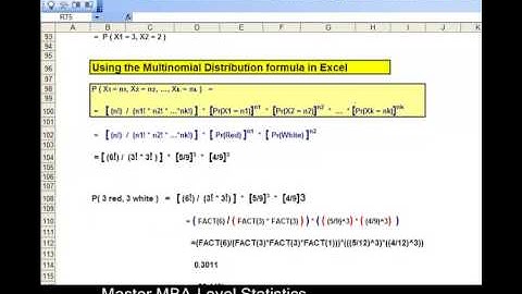 How You Can Use the Multinomial Distribution to Solve Problems - and Do It In Excel !