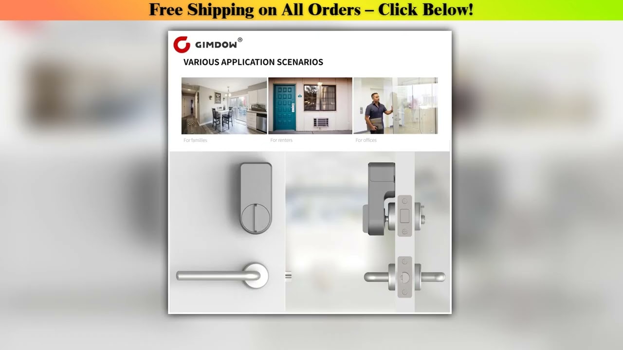 Tuya smart digital door lock GIMDOW Password lock Electric Hotel Apartment  Locker for Safe smart