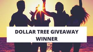 Dollar Tree Hidden Giveaway Winner