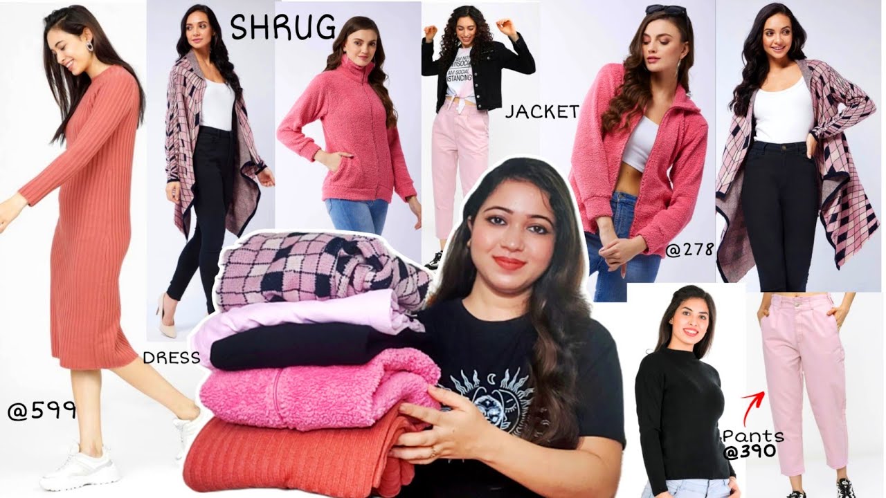 Flipkart Haul🔥Flipkart Sweatshirt, Pants, Dress, Jacket & Shrug🔥
