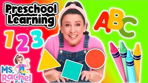 Preschool & Toddler Learning Video with Ms Rachel - Learn Shapes, Letters, Numbers, Colors & More