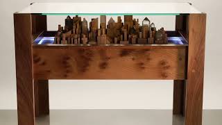 Synchronicity - Mix - Sound Responsive, Interactive Coffee Table Sculpture - FUTURETRO