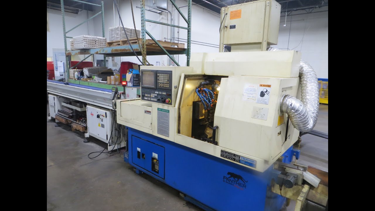 Tsugami BS32-III CNC Swiss Type Automatic Screw Machine, Tsugami-Fanuc LK1, Iemca Boss 432/37