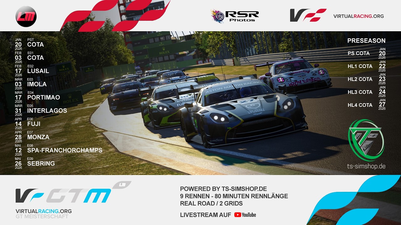 Le Mans Ultimate | GTM 2026-I | Grid 1 | E03 @ Imola - VirtualRacing.org