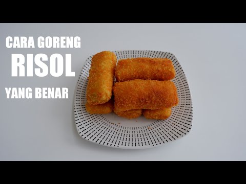 risoles, cara melapis risoles, cara menggoreng risoles, how to coat Indonesian style of risolle, how. 