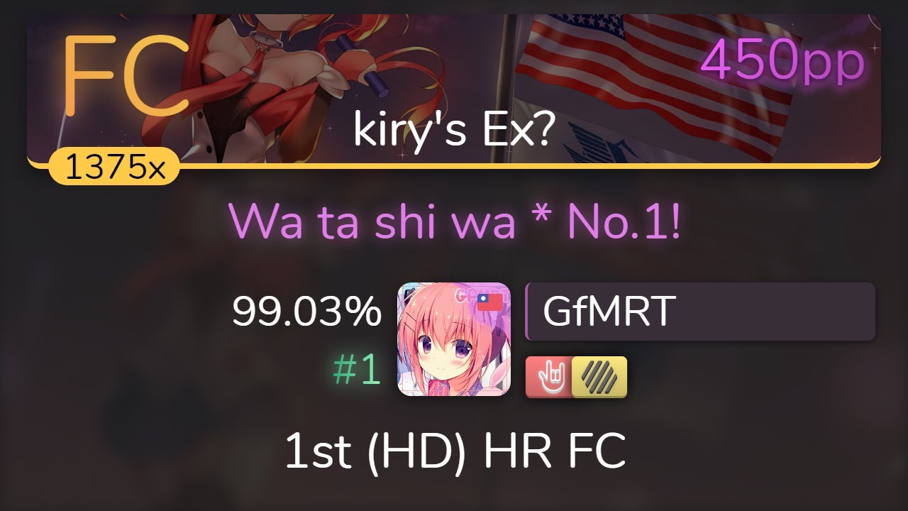 GfMRT San Diego Wa ta shi wa * No.1! [kiry's