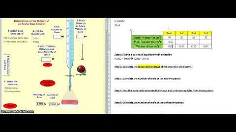 DSE04   17 Acid and Base 6 Titration calculation through simulation