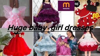 STARTS FROM 200 Huge baby girl dresses for birthday/wedding from meesho l babygirl frock l woollen screenshot 4