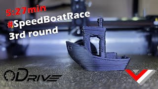 #Speedboatrace 5:27 Speed benchy 3rd attempt. Odrive motors