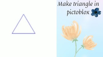 How to make triangle in pictoblox | #coding  #pictoblox |