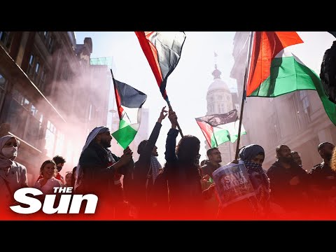 Thousands join protest against Gaza violence in London