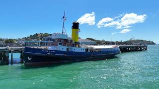 Cruise on Steam Tug William C Daldy with Cunard Liner Queen Anne